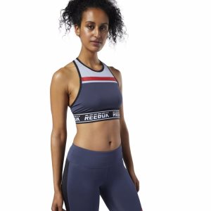 Reebok Meet You There Low-Impact Bh Damen - Navy - DE 073-RXF